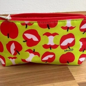 Donald x Clinique Apple Lips Makeup Pouch Cosmetic Bag - Picture 1 of 6
