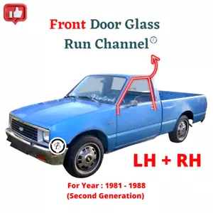 Pair Chevy LUV / Isuzu KB26 KBD26 (1981-1988) Front Door Glass Run Channel - Picture 1 of 6