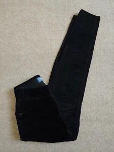 Old Navy Rockstar Velvet Pants Womens Size 0 Petite Black Skinny Leg Stretch - Picture 1 of 6