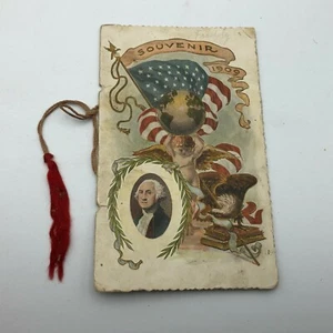 Folleto de colección de la escuela pública 1909 George Washington Souvenir Lincoln County WI - Imagen 1 de 12