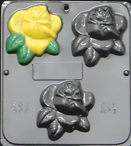 Large Rose 3 1/2" Mold for Soap or Chocolate Candy Mold 021 NEW - Picture 1 of 2