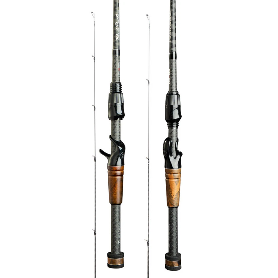 LEMOREN Spinning Fishing Rod 5.2ft 5.6ft Ultralight Fast Casting Rod Carbon - Image 1 of 4