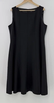 NWT Evan Picone Black Label A line Black Dress Wardrobe Staple Career Sz 16 - Image 1 of 4