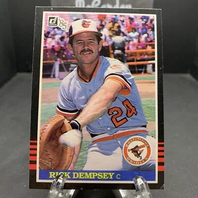 1985 Donruss Rick Dempsey #332 Baltimore Orioles - Image 1 of 2