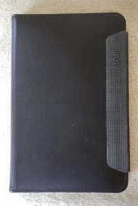 FAUX BLACK LEATHER TABLET CASE 7.5"×5" - Picture 1 of 8