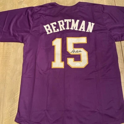 Skip Bertman Autographed Custom LSU Tigers Baseball Jersey. Size XL. JSA COA. - Image 1 of 4