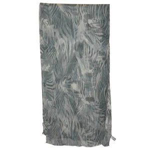 Vintage Salvatore Ferragamo 100% Silk Made in Italy Blue Abstract Scarf - Picture 1 of 9