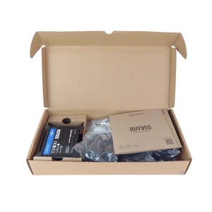 Teltonika RUT955 Dual SIM 4G LTE Wi-Fi Router & PSU Boxed - Afbeelding 1 van 10