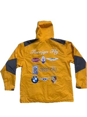 Chaqueta Tri-Mountain Hombre Grande Amarillo Slalom 9200 Con Capucha Nylon Foto 1 de 4