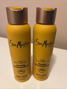 Lot Of Two SHEA MOISTURE Raw Shea Butter Deeply Moisturizing body wash 18 fl oz. - Picture 1 of 1