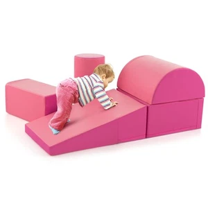 5 PCS Kids Climb & Crawl Activity Playset Soft Foam Block Toddler Play Structure - Picture 1 of 11