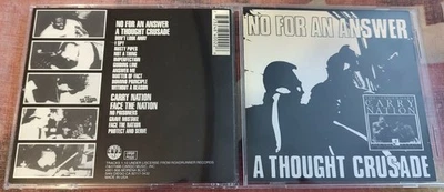 NO FOR AN ANSWER - A THOUGHT CRUSADE/ YOU LAUGH EP -88/89 GERMAN IMPORT HTF!! Foto 1 de 3