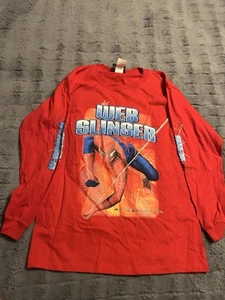 VTG Y2K Spiderman 2 YOUTH XL Adult Medium Promo T Shirt Long Sleeve Web Slinger - Picture 1 of 6