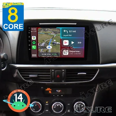 8-Kern 4+64GB Android 14 Autoradio GPS Navi Für Mazda 6 MAZDA 6 GJ GL 2013-2015 - Bild 1 von 4