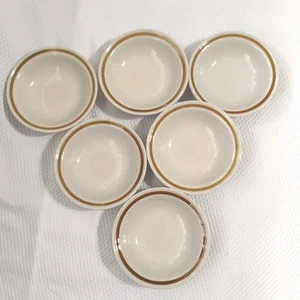 Mountain Wood Collection Bowls Set Of 6 Stoneware Fruit Ice Cream Dessert 5.75" - Picture 1 of 10