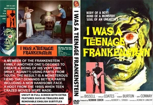 I WAS A TEENAGE FRANKENSTEIN 1957 DVD-R RARE WITH UNCUT SCENES AND FUN TRAILERS - Bild 1 von 7
