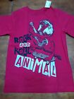 The Children's Place Boy's Lion Rock & Roll Red 10/12 short sleeve
