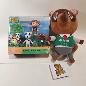 Animal Crossing Jakks Posable Figures w/ Plush Tom Nook K.K. Slider Villager Toy - Picture 1 of 12