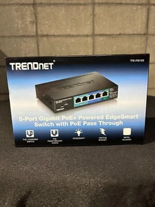 TRENDnet TPE-P521ES, 5-Port Gigabit PoE+ Powered EdgeSmart Switch with PoE Pass - Picture 1 of 7