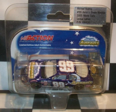 MICHAEL WALTRIP #99 AARON'S DREAM MACHINE 2005 1/64 NASCAR LIONEL ACCIÓN FUNDIDO A PRESIÓN Foto 1 de 2