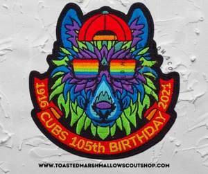 Cubs 105. Geburtstag Abzeichen Patch Pfadfinder Mädchen Führer Abenteuer Camping - Bild 1 von 1
