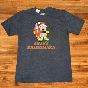 Mens NWT Hawaiian Islands Creations Shaka Kalikimaka HIC T Shirt Christmas Larg - Picture 1 of 5