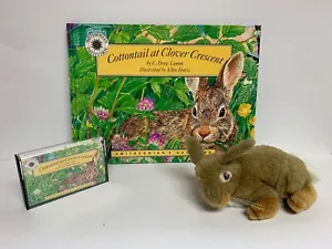 COTTONTAIL AT CLOVER CRESENT 1994 SMITHSONIAN BACK YARD BOOK / CASSETTE / PLUSH - Picture 1 of 1