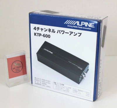 ALPINE KTP-600 4 channel compact digital power amplifier 90W×4ch New - Image 1 of 4