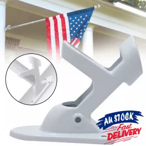 Flag Holder Wall Mount Flag Pole Bracket HeavyDuty Advertising Flag BannerBase I - Picture 1 of 11