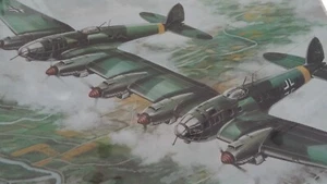 ITALERI 1:72 HE-111 Z1 "ZWILLING" Glider Tug.  Circa 1990, NEW Factory Sealed. - Picture 1 of 5