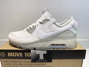 Nike Air Max 90 Terrascape “White/Silver Grey”~ DQ3987 101 ~Uk Size 10 ~ Euro 45 - Picture 1 of 5