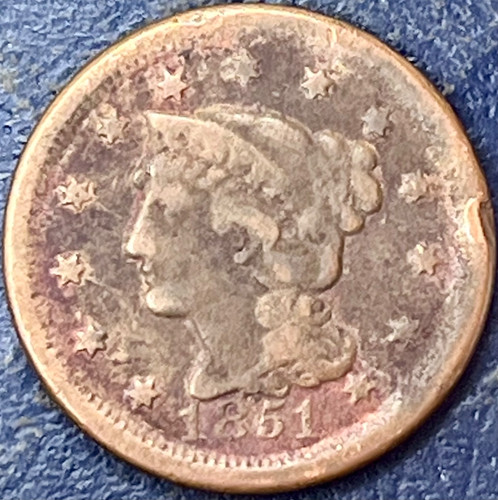 1851 Large Cent 0405-11