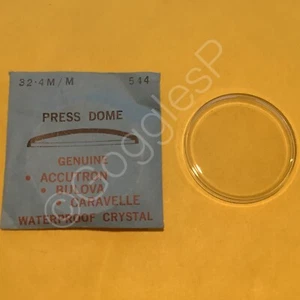 Genuine Bulova 544 Round Dome Acrylic Crystal 32.4mm for 544 Case - Picture 1 of 1