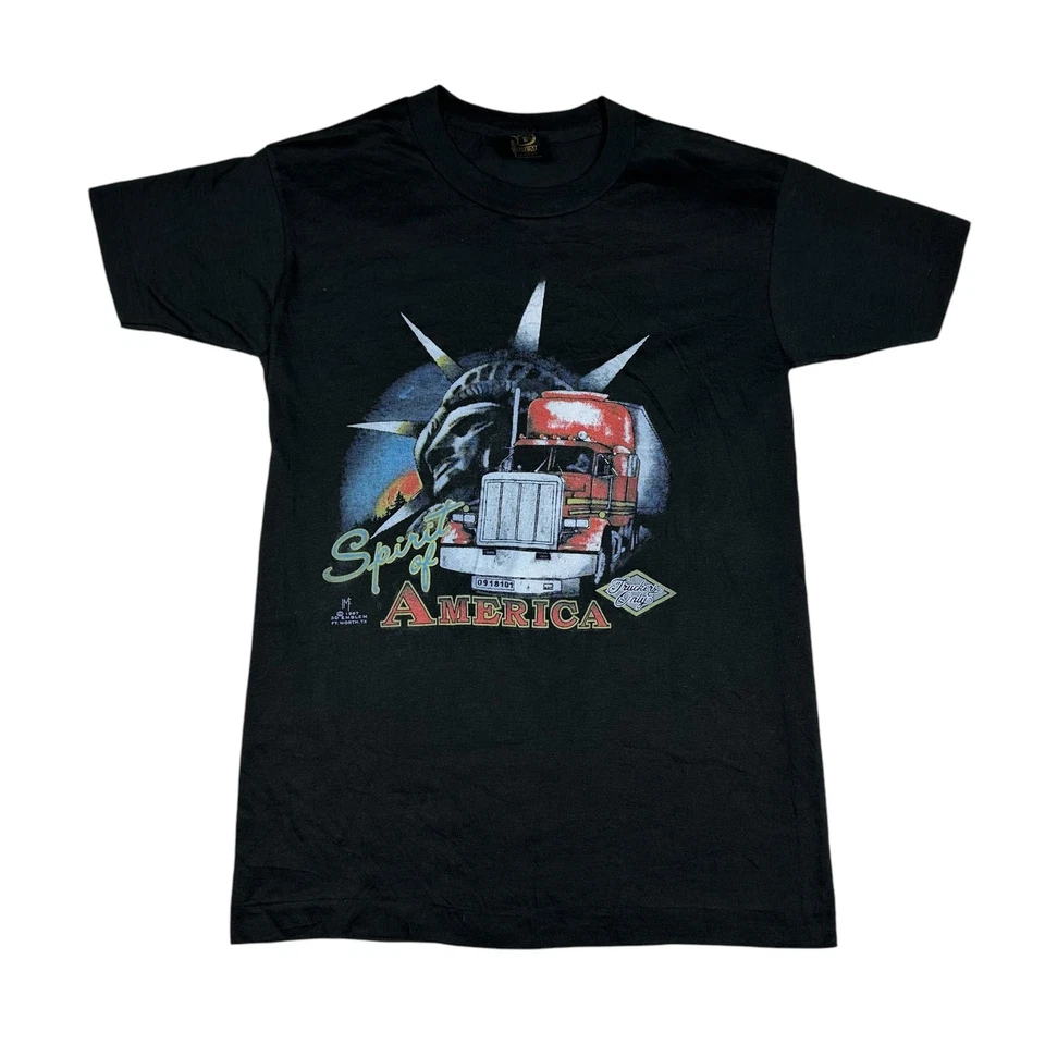 Camiseta vintage solo camioneros emblema 3D talla pequeña Foto 1 de 4