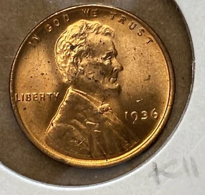 1936 Stempelglanz Lincoln Red K11 - Bild 1 von 2