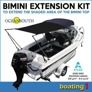 Bimini Top Extension Kit 1.7m x 2.1m adjustable Aluminium Poles - Back - Picture 1 of 10