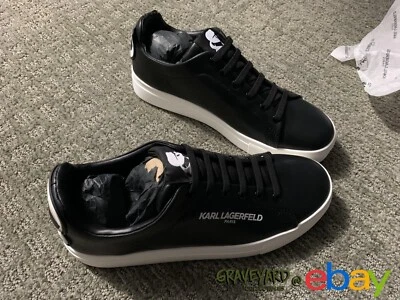 Zapatillas Karl Lagerfeld Paris Chella Negras Logo Cat & Oldman Mujer Talla 9 Foto 1 de 4