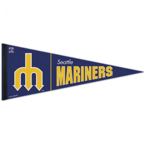 SEATTLE MARINERS PREMIUM QUALITY PENNANT 12"X30" BANNER COOPERSTOWN COLLECTION Cover