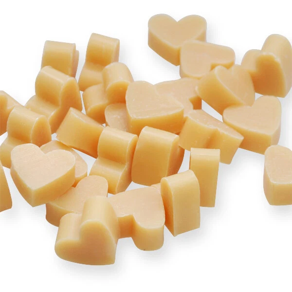 Florex Schafmilchseife mini mini Herz 50 Stück ZIRBE - ORANGE-BRAUN Seife Gastge - Bild 1 von 1