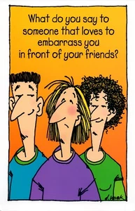 Funny FATHER'S DAY Card FOR DAD, Embarrassed Friends by Gallant Greetings +✉ - Picture 1 of 4