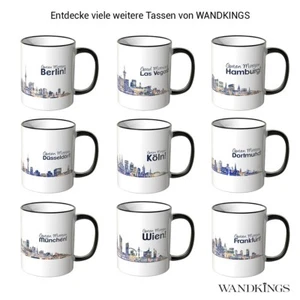 WANDKINGS Tasse "Skyline bei Nacht" verschiedene St„dte im Aquarell Berlin K”ln - Bild 1 von 233