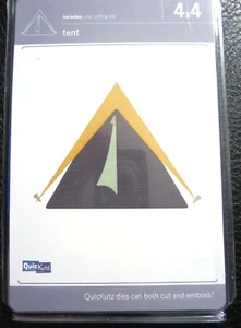 Camping Tent Thin Metal Die REV-0285 by QuicKutz NEW! - Picture 1 of 2