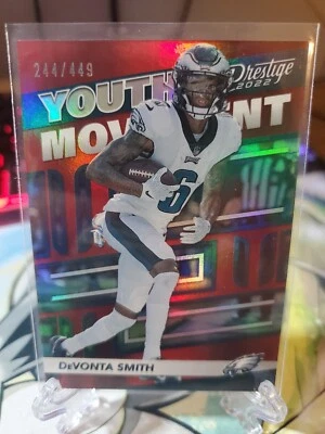 2022 PRESTIGE YOUTH MOVEMENT XTRA POINTS 244/449 DEVONTA SMITH EAGLES YM-3 - Image 1 of 2