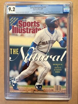 Ken Griffey Jr 体育插图第一封面 FC 1990 年 5 月 7 日报摊 CGC 9.2 — 第 1/2 张图片