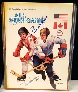 4. WHA ALL STAR Spielprogramm signiert GORDIE HOWE - Frank Mahovlich - Bild 1 von 4