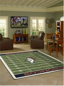 Denver Broncos 8X11 Homefield Rug - Picture 1 of 3