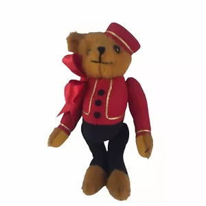 Sue Kruse OOAK Bellhop Artist Teddy Bear 10" 5/82 #17 Signed Brown Jointed - Picture 1 of 7