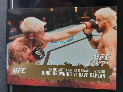 Junie Browning Dave Kaplan #116 2009 Topps UFC Round 2 Thick Gold Parallel - Image 1 of 2