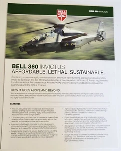 Bell 360 Invictus Helicopter Data Sheet Military 2019 - Picture 1 of 3