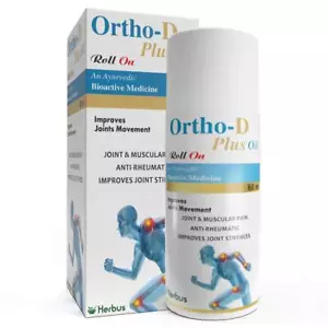 Ortho-D Plus Ayurvedic Roll On For Joint & Muscular Pain Relief 60 ml pack of 2 - Picture 1 of 7